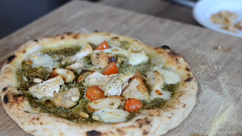 Recette pizza poulet pesto